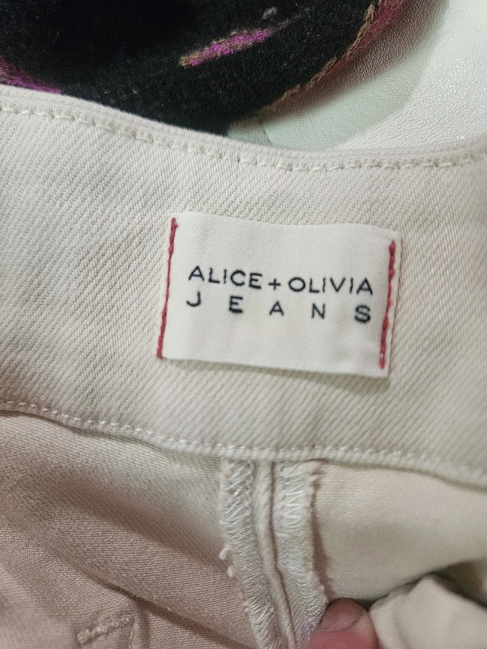Alice + Olivia The Trouser Jean Chino High Rise Flare Pants Size 29 - Picture 8 of 16